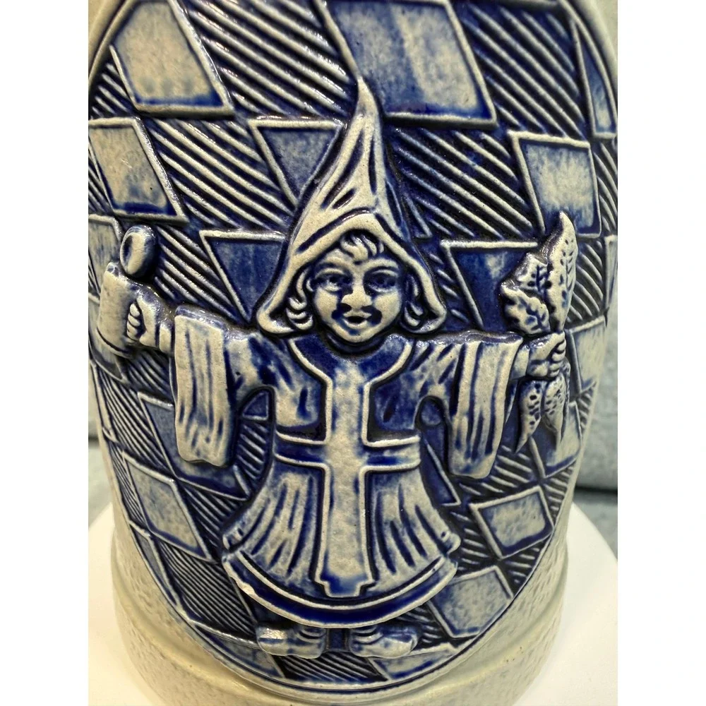 VTG Gerz Beer Stein 0.5L Cobalt Blue Munich Child West Germany Mug Stoneware